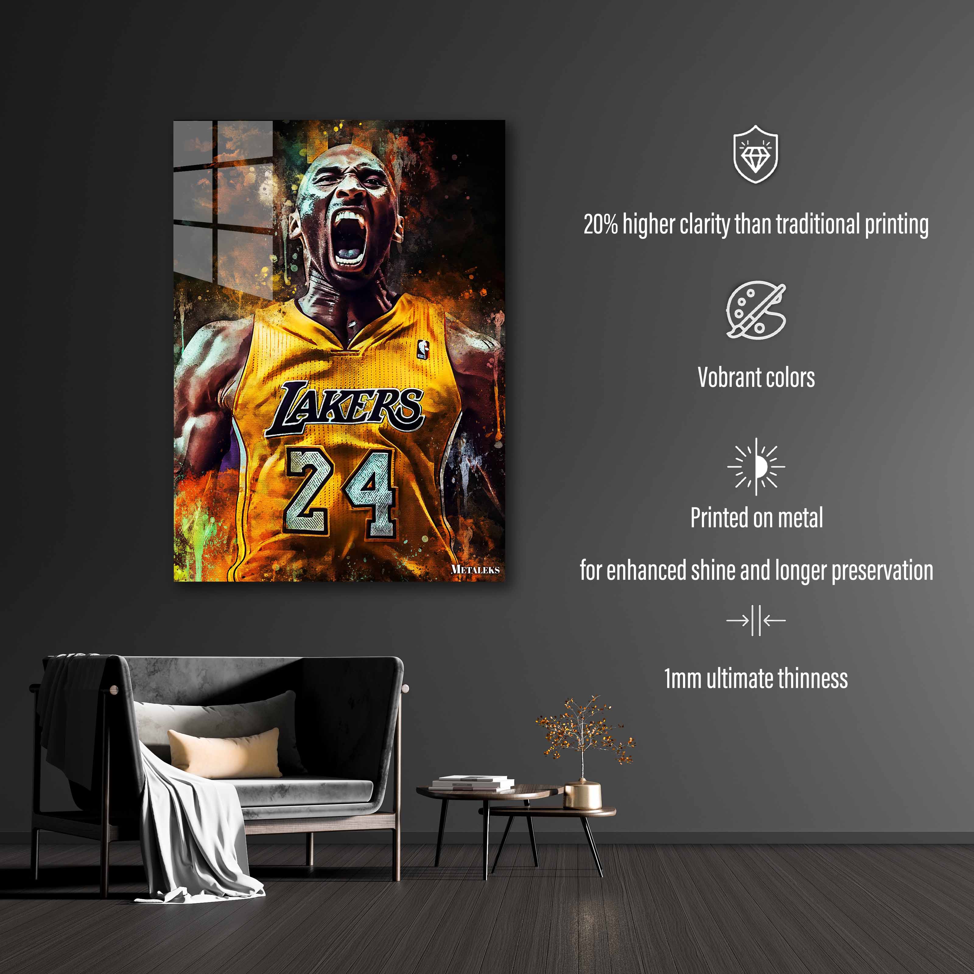 basketball kobe bryant watercolor