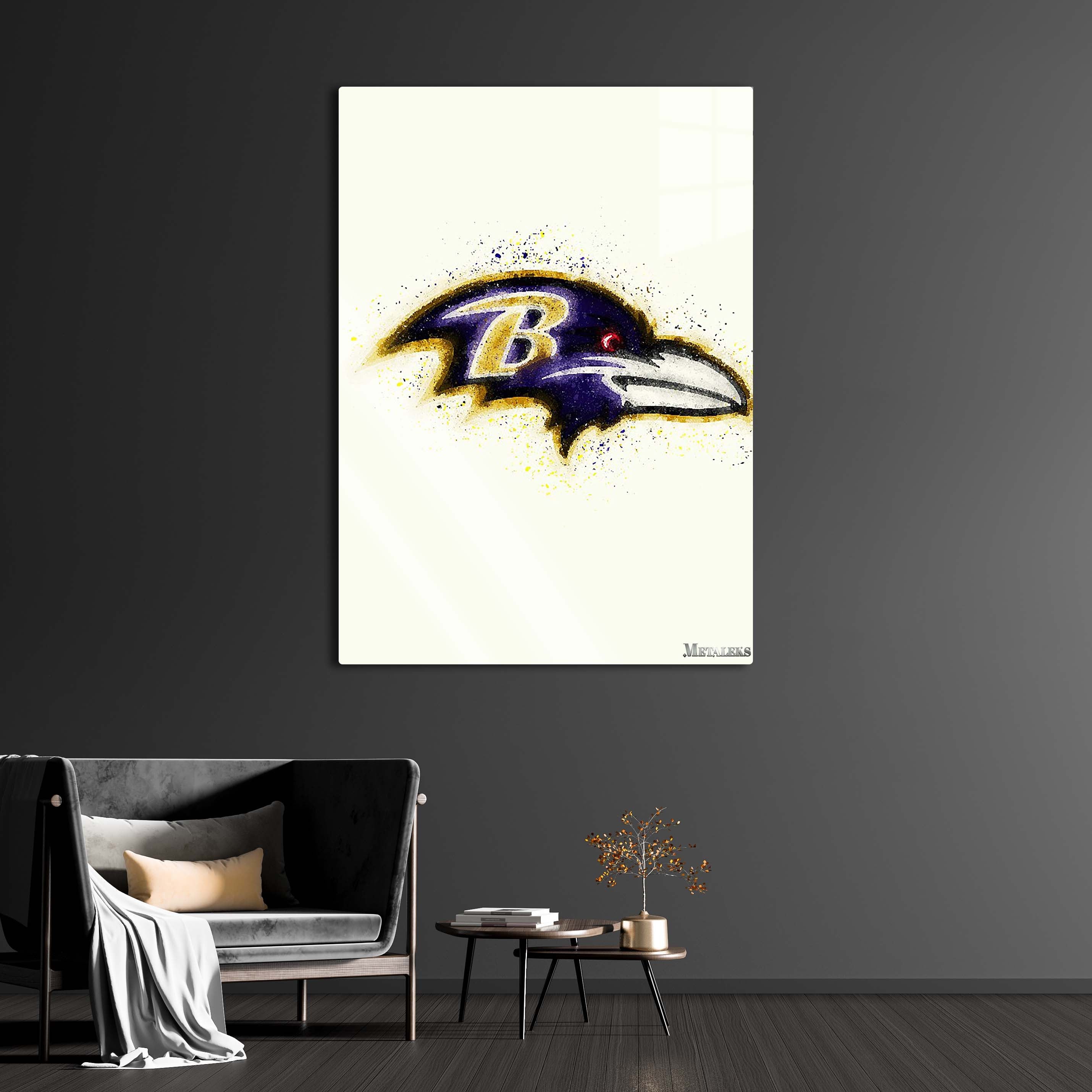 Baltimore Ravens Watercolor