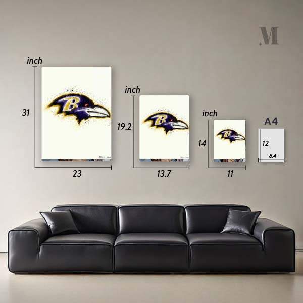 Baltimore Ravens Watercolor