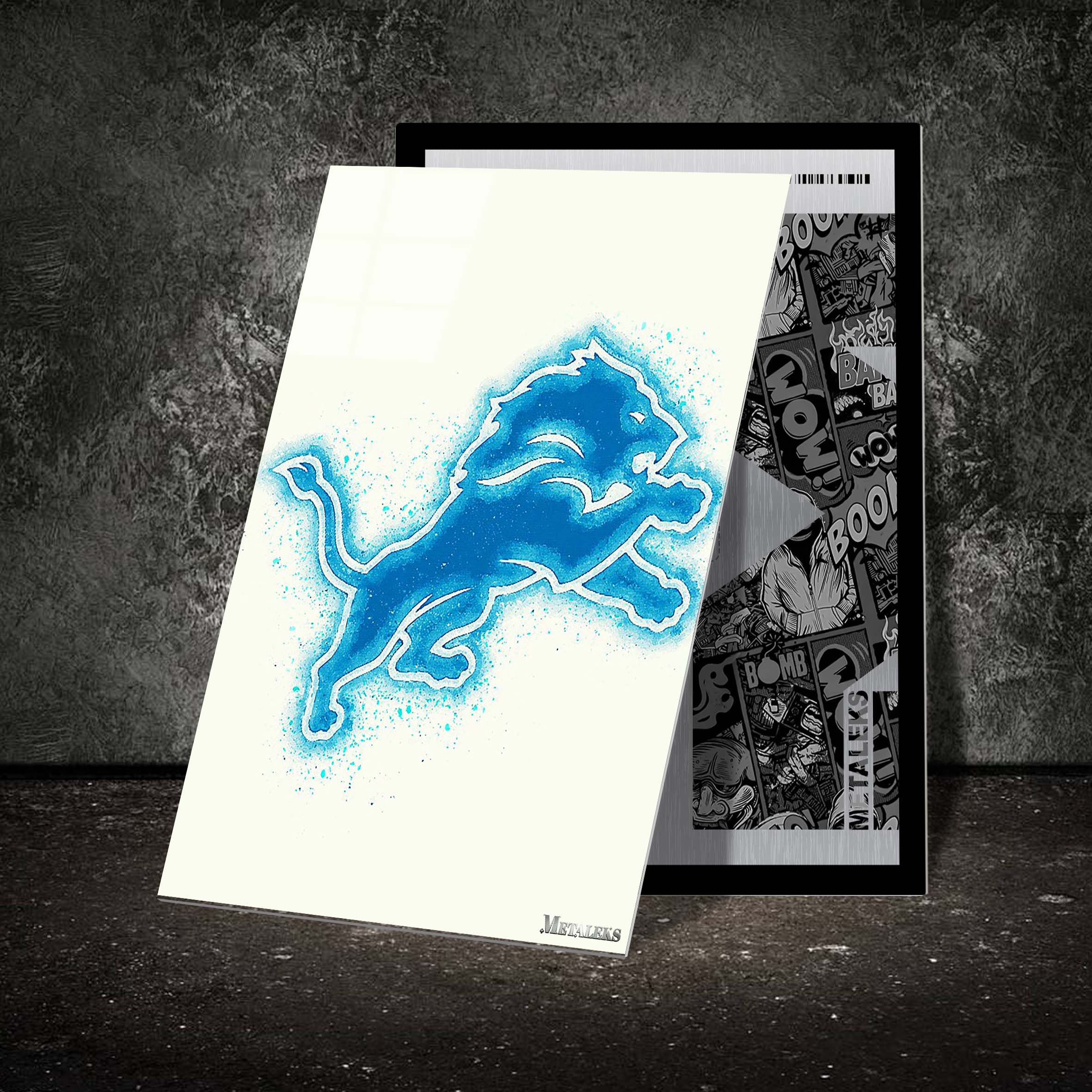 Detroit Lions Watercolor