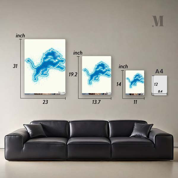 Detroit Lions Watercolor
