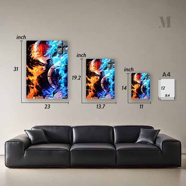 GE0195 Shoto Todoroki Neon Art My Hero Academia