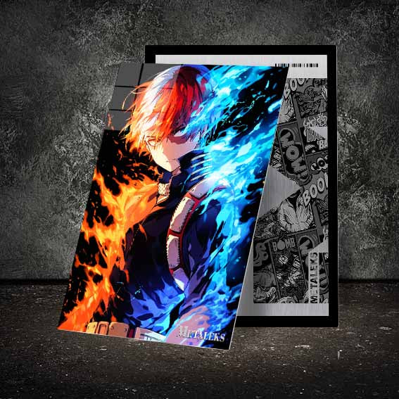 GE0195 Shoto Todoroki Neon Art My Hero Academia