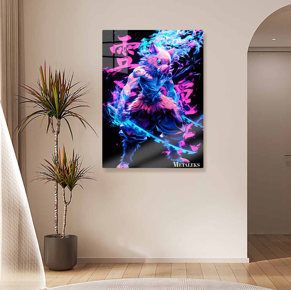 GE0223 Hasibira Inosuke Neon Art Demon Slayer