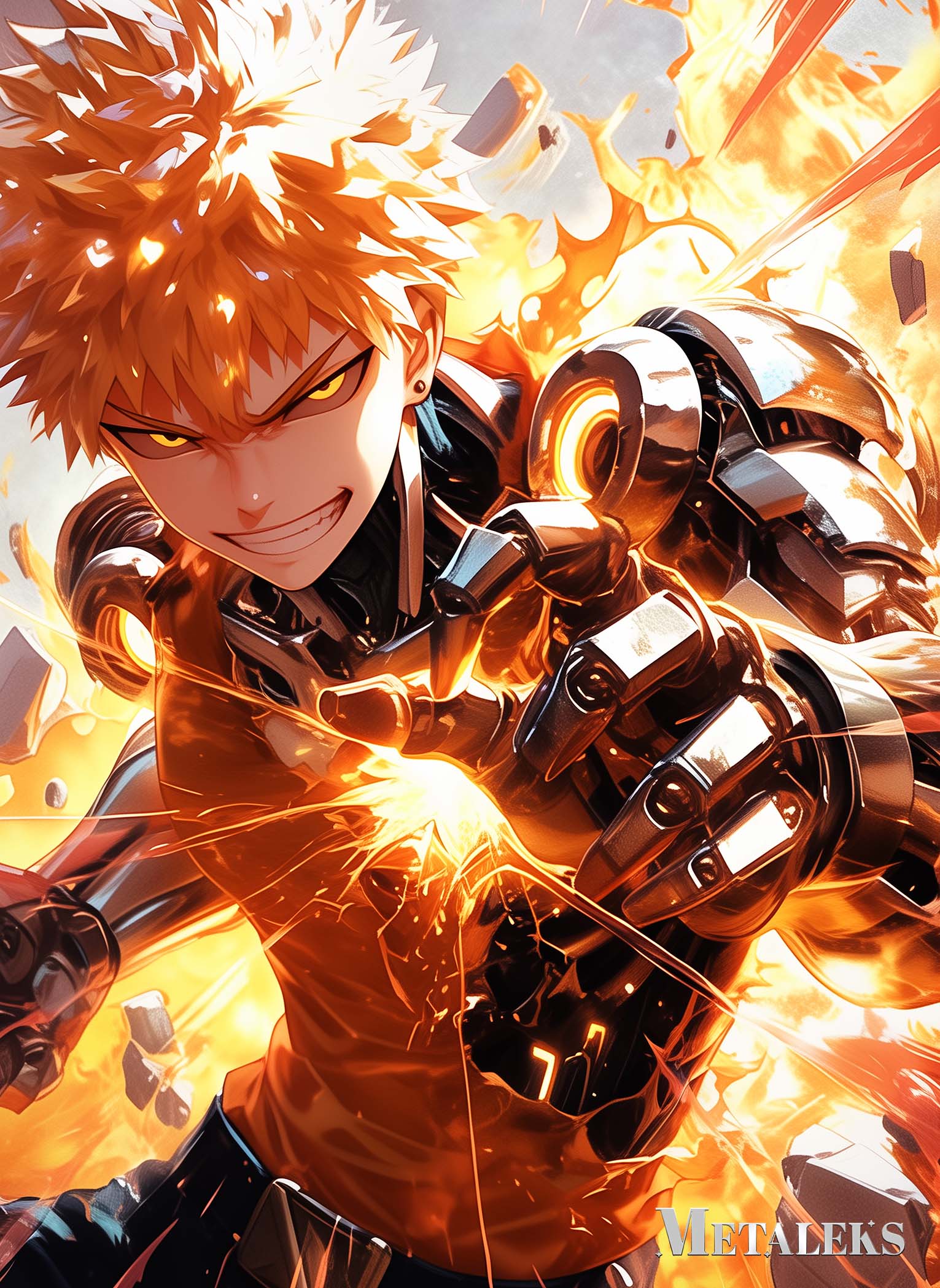 Genos Anime One Punch Man
