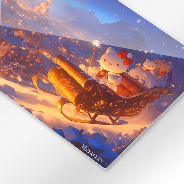Hello Kitty Golden Sleigh - Magical Christmas Night Over the Village