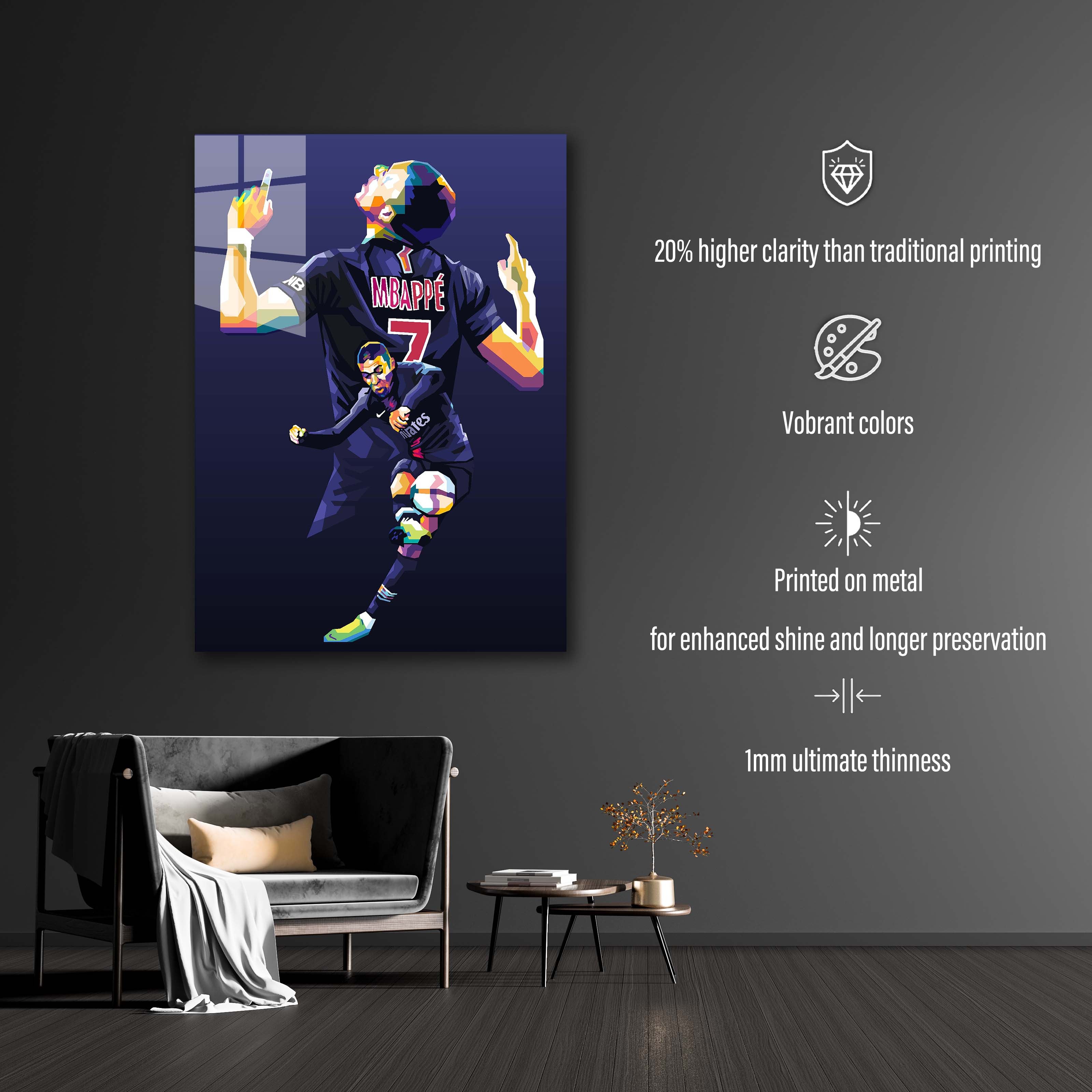 Kylian Mbappe WPAP popart