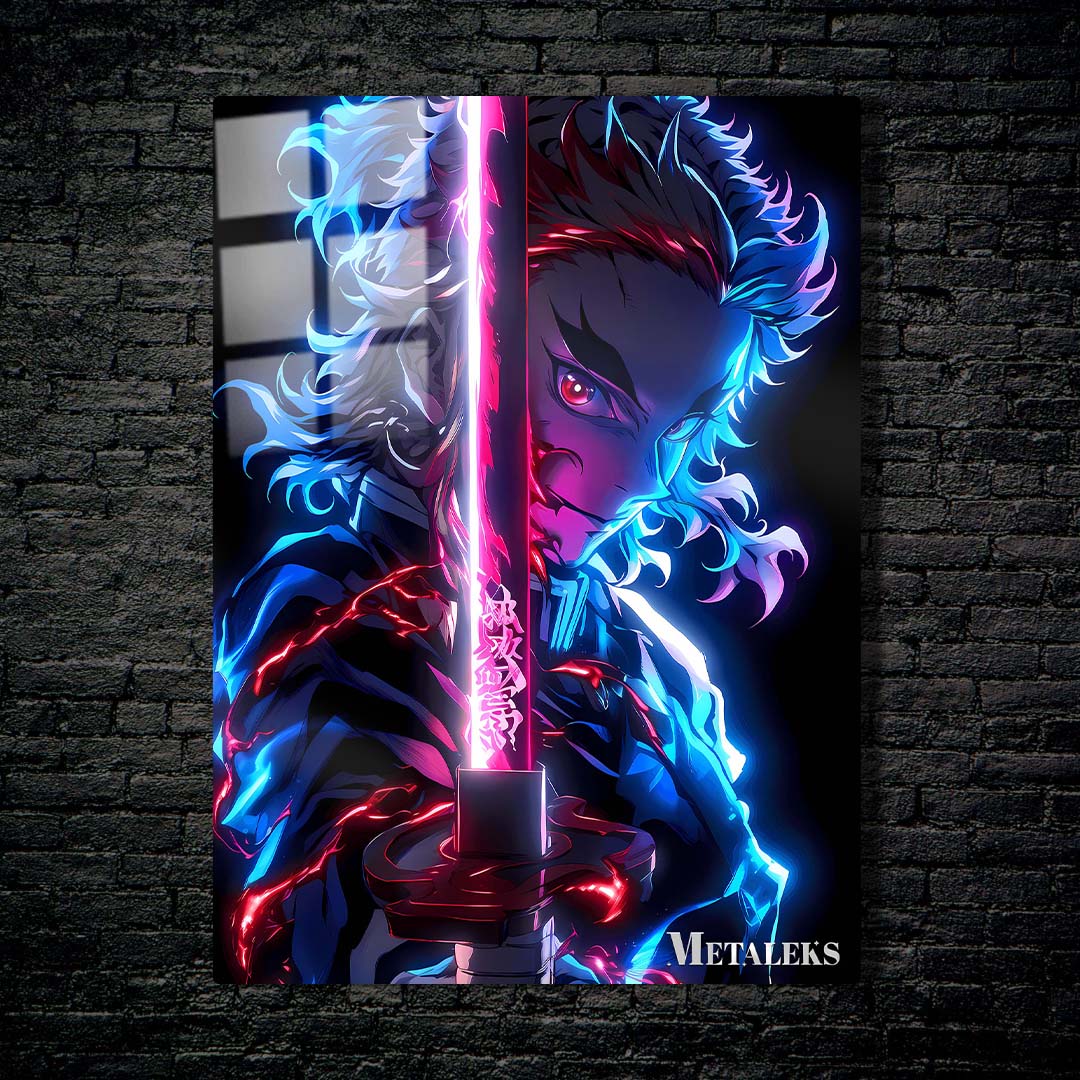 Kyojuro Rengoku neon art