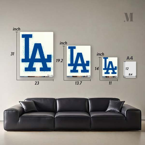 Los Angeles Dodgers Watercolor