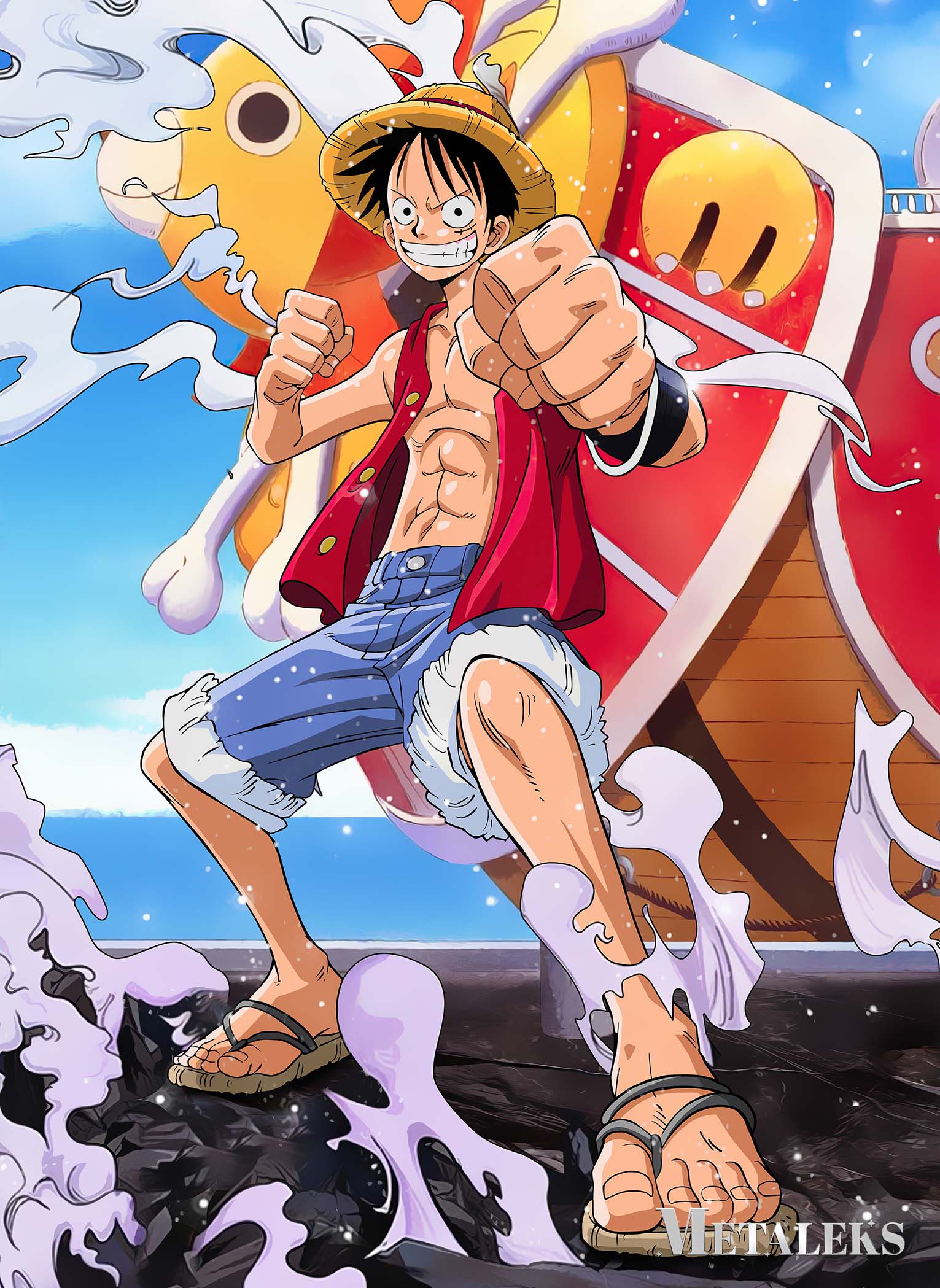 Luffy Going Merry - One Piece