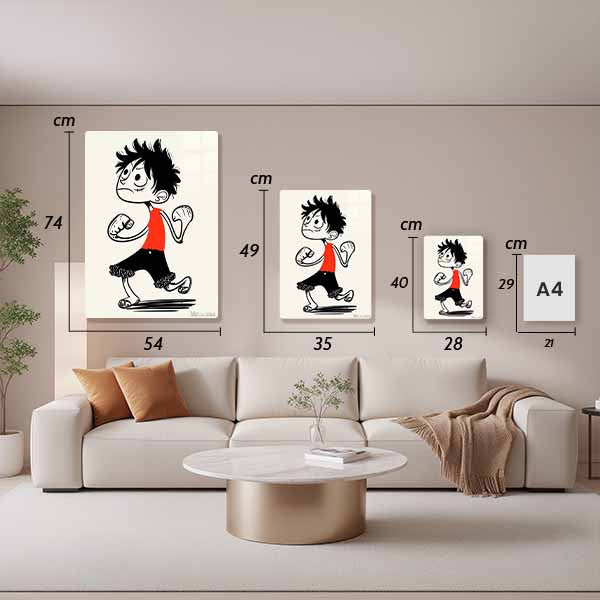 Luffy Caricature One Piece