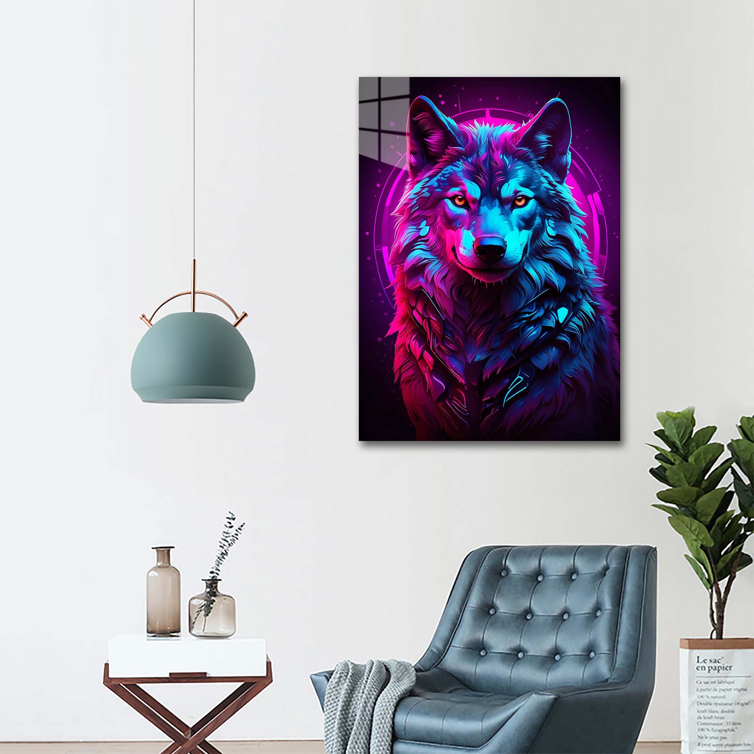 Luminous Fox_ Neon Glow