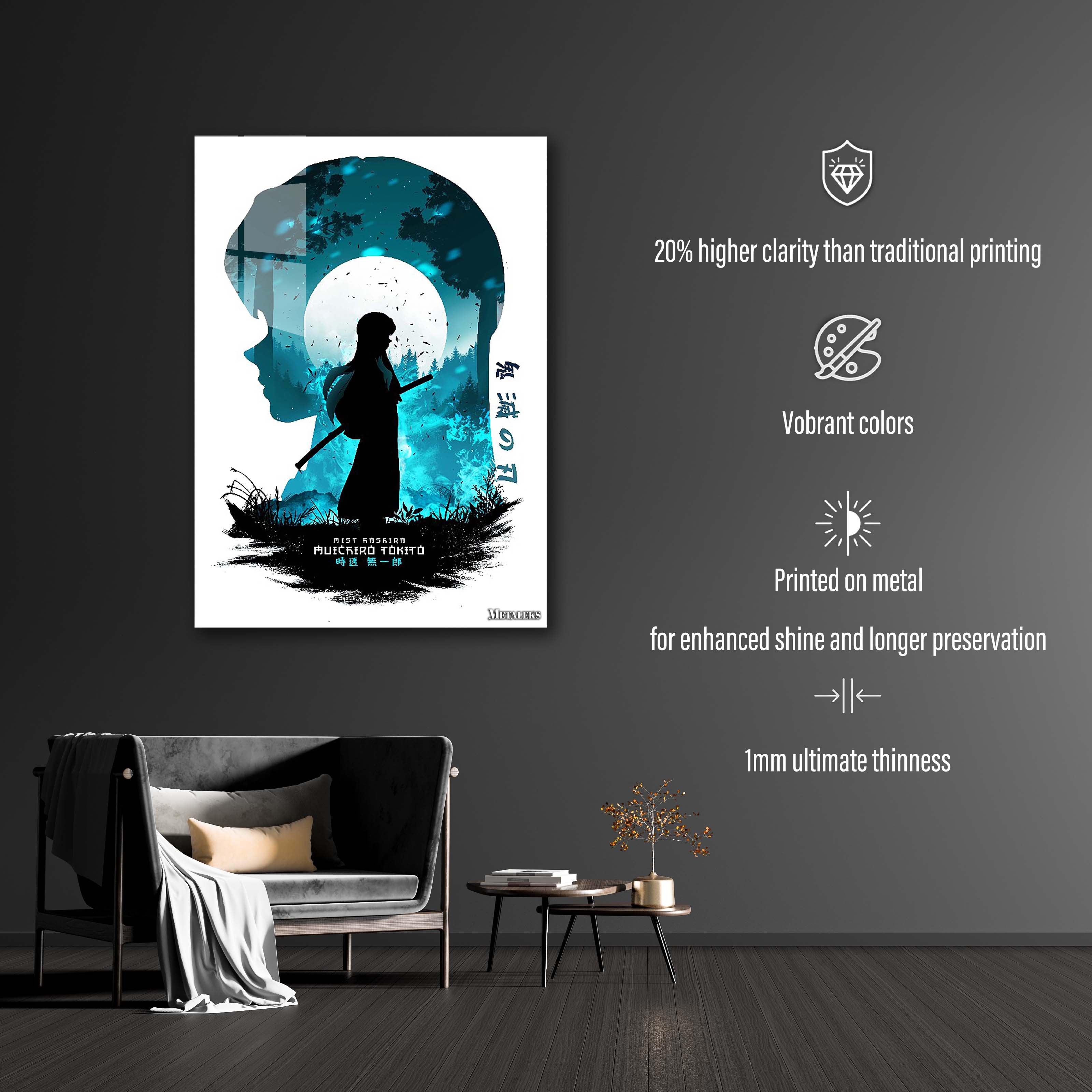 Muichiro Demon Slayer(Minimalist Art)