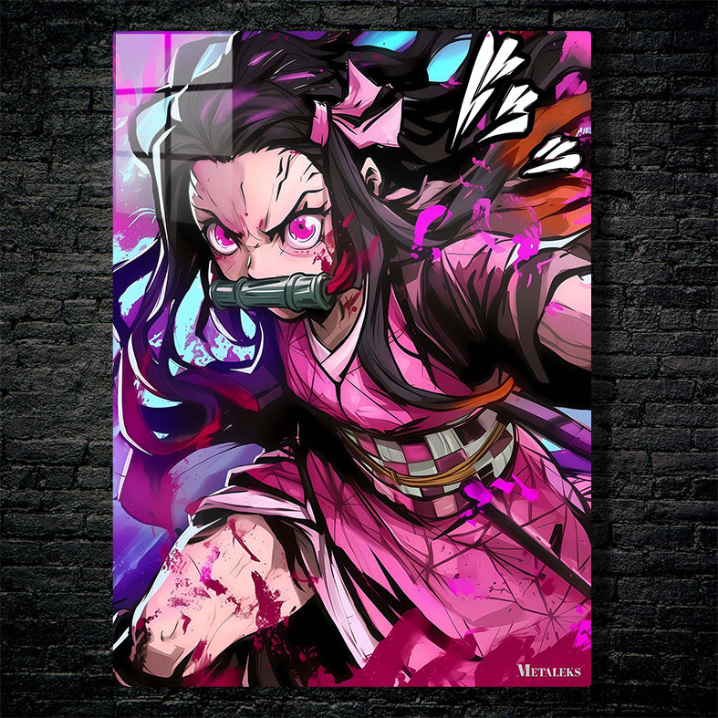 Nezuko's Fiery Bloom