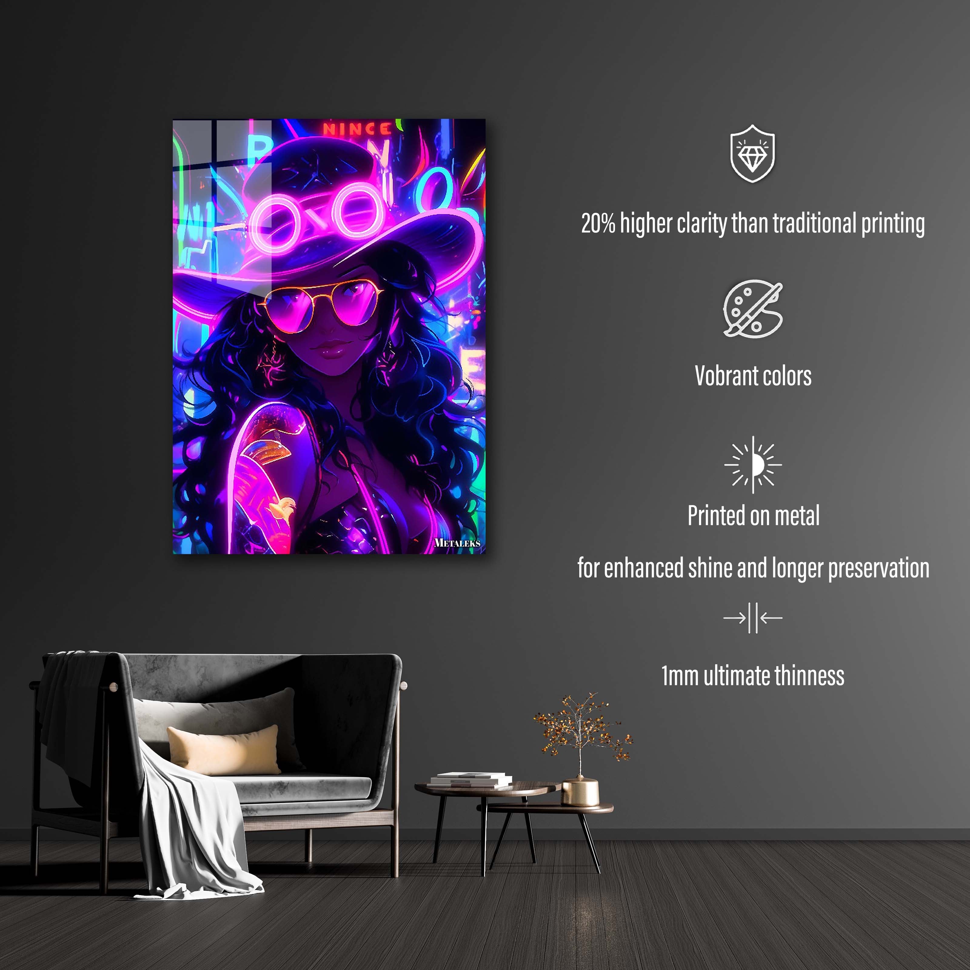 Nico Robin (One Piece) Neon Artwork By @Creativeye