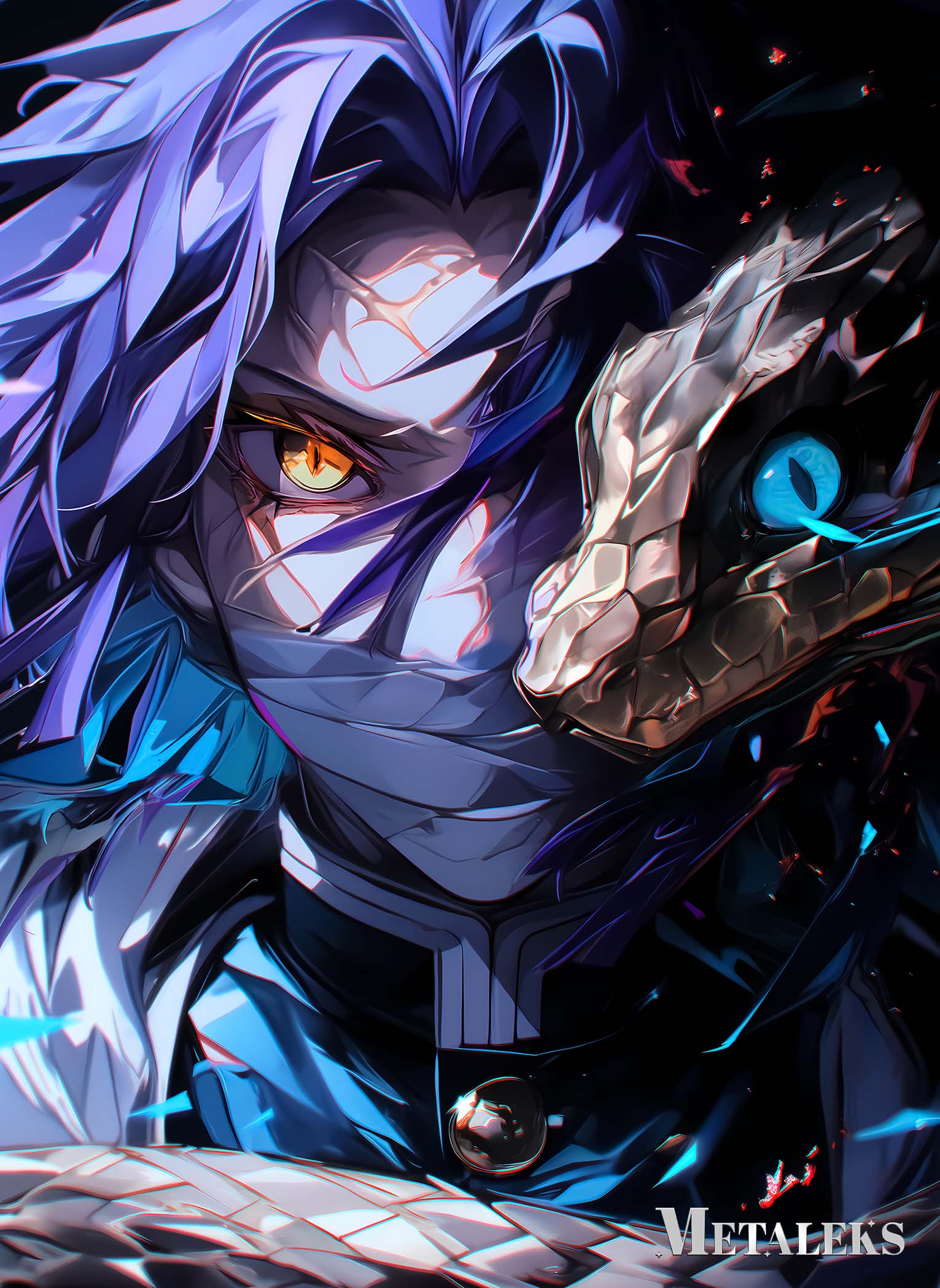 Obanai Iguro - Anime Demon Slayer
