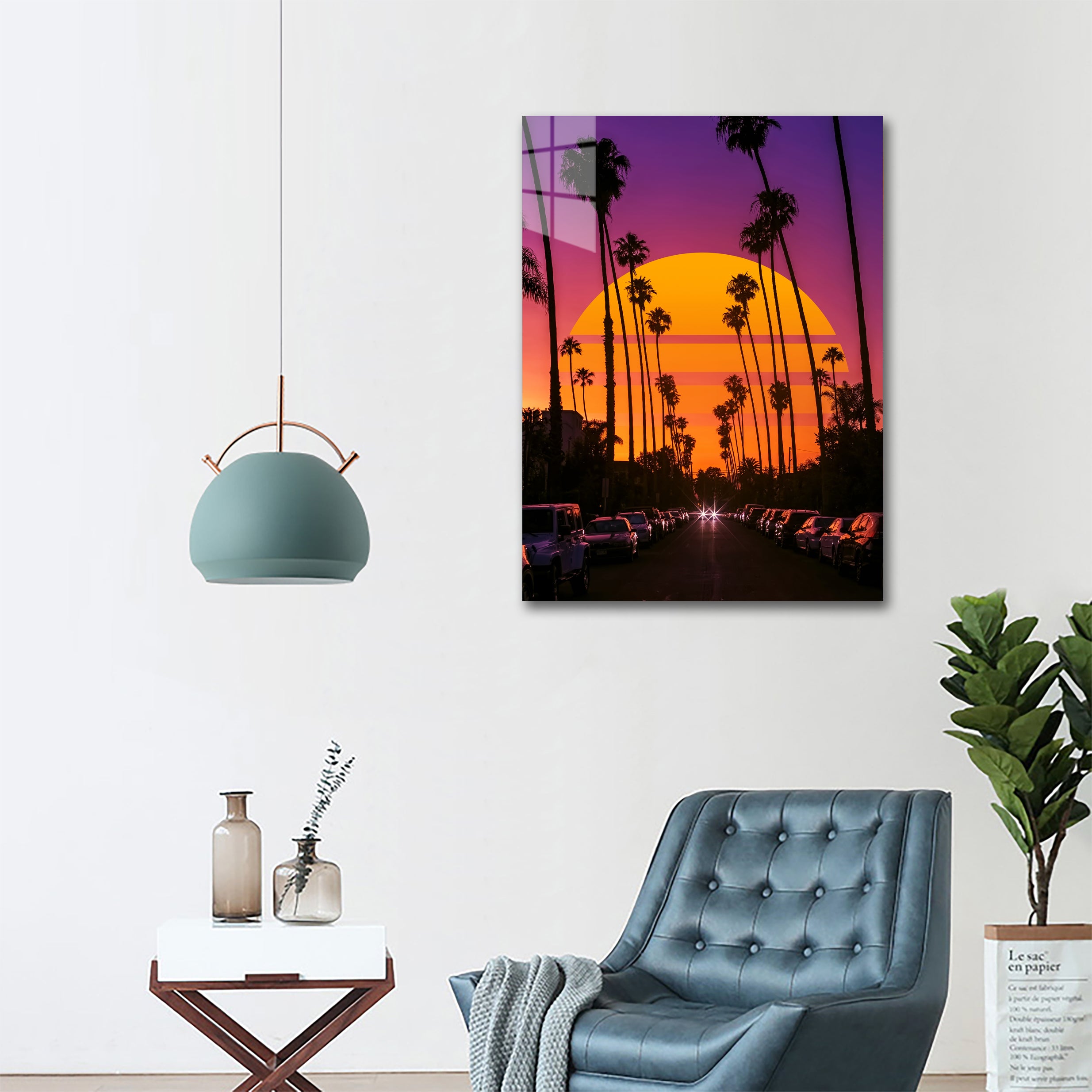 Retro sunset