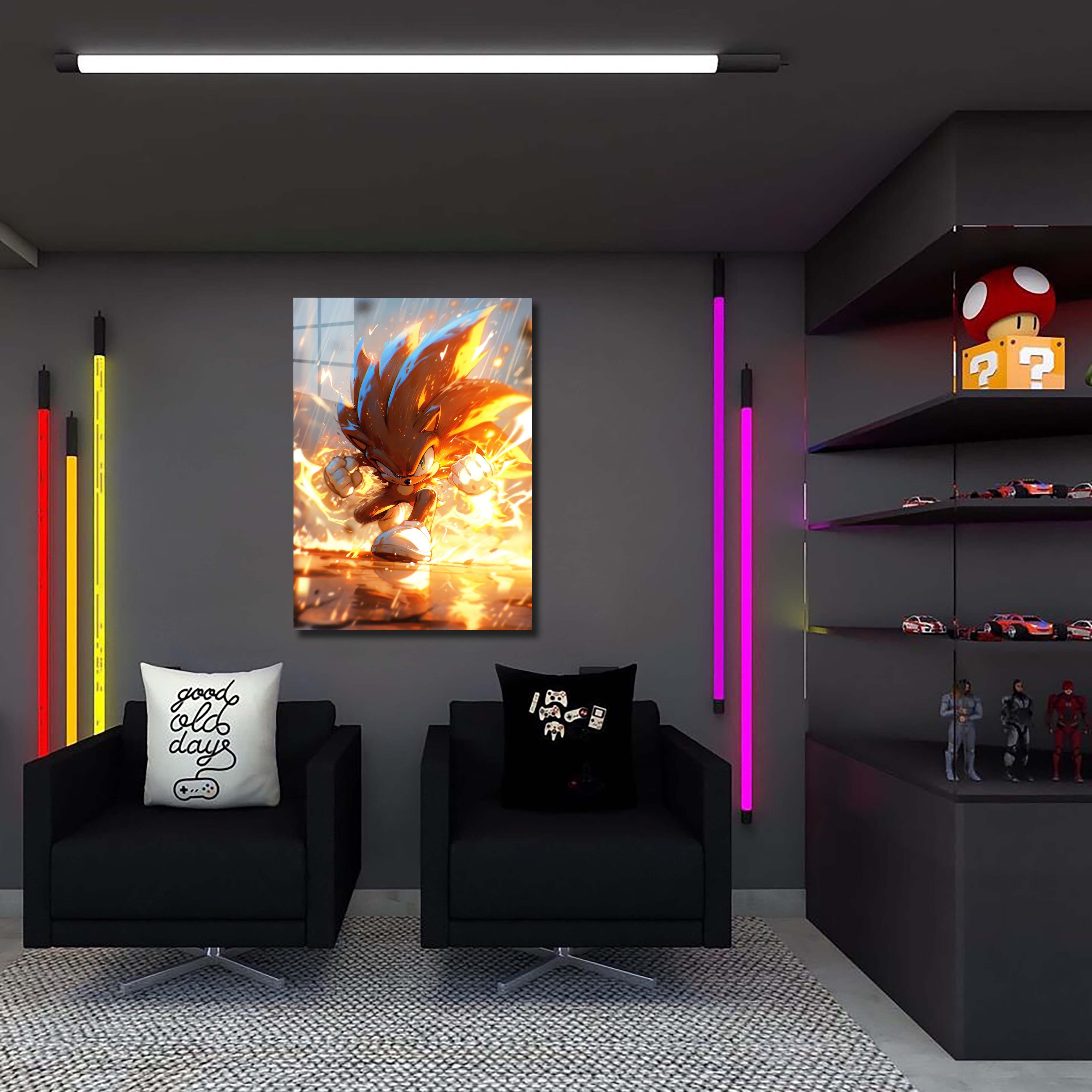 Super Sonic Wallpaper by @visinaire.ai