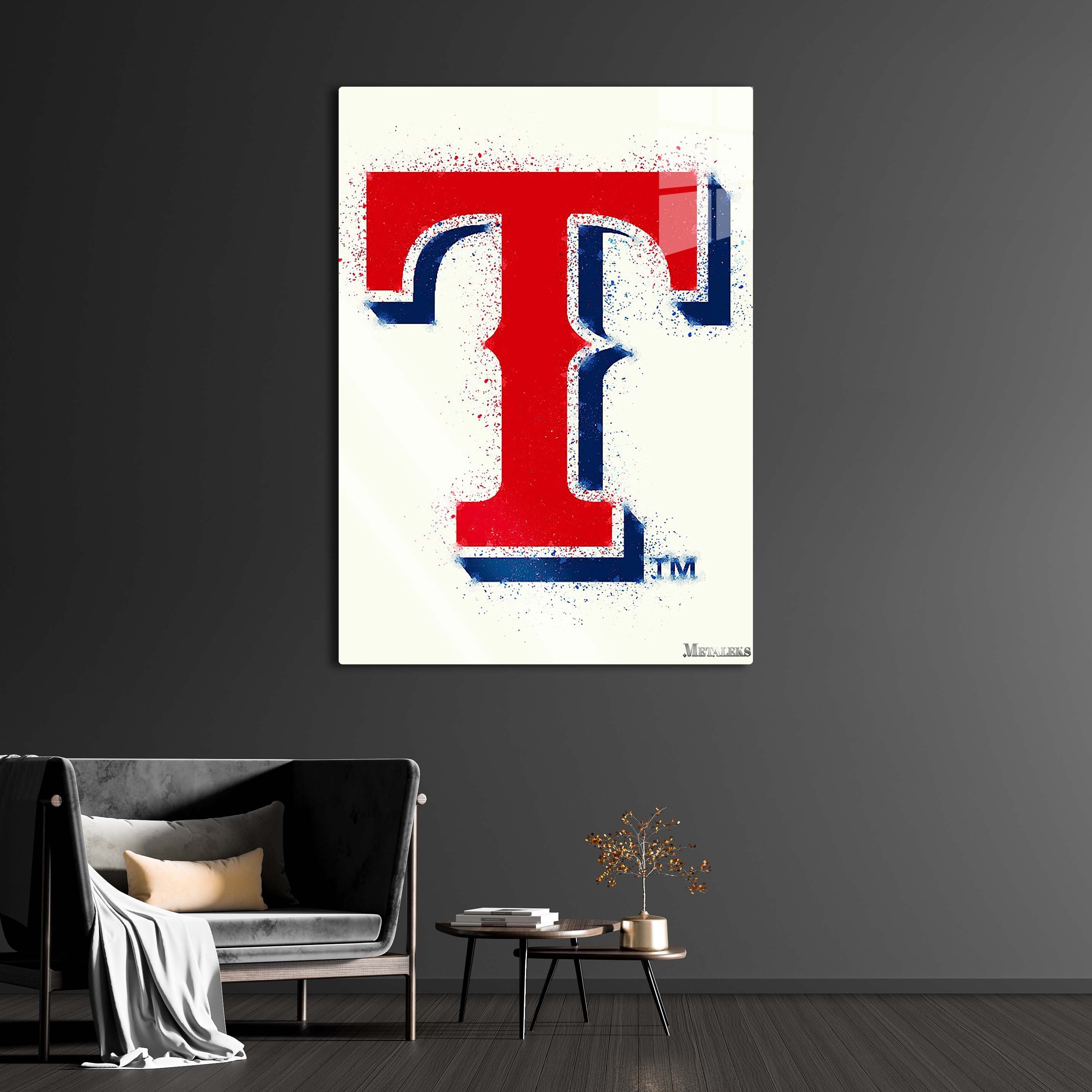 Texas Rangers Watercolor