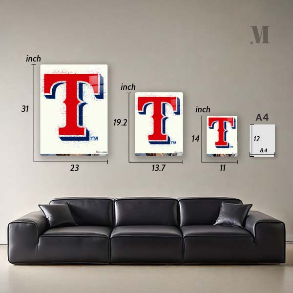 Texas Rangers Watercolor