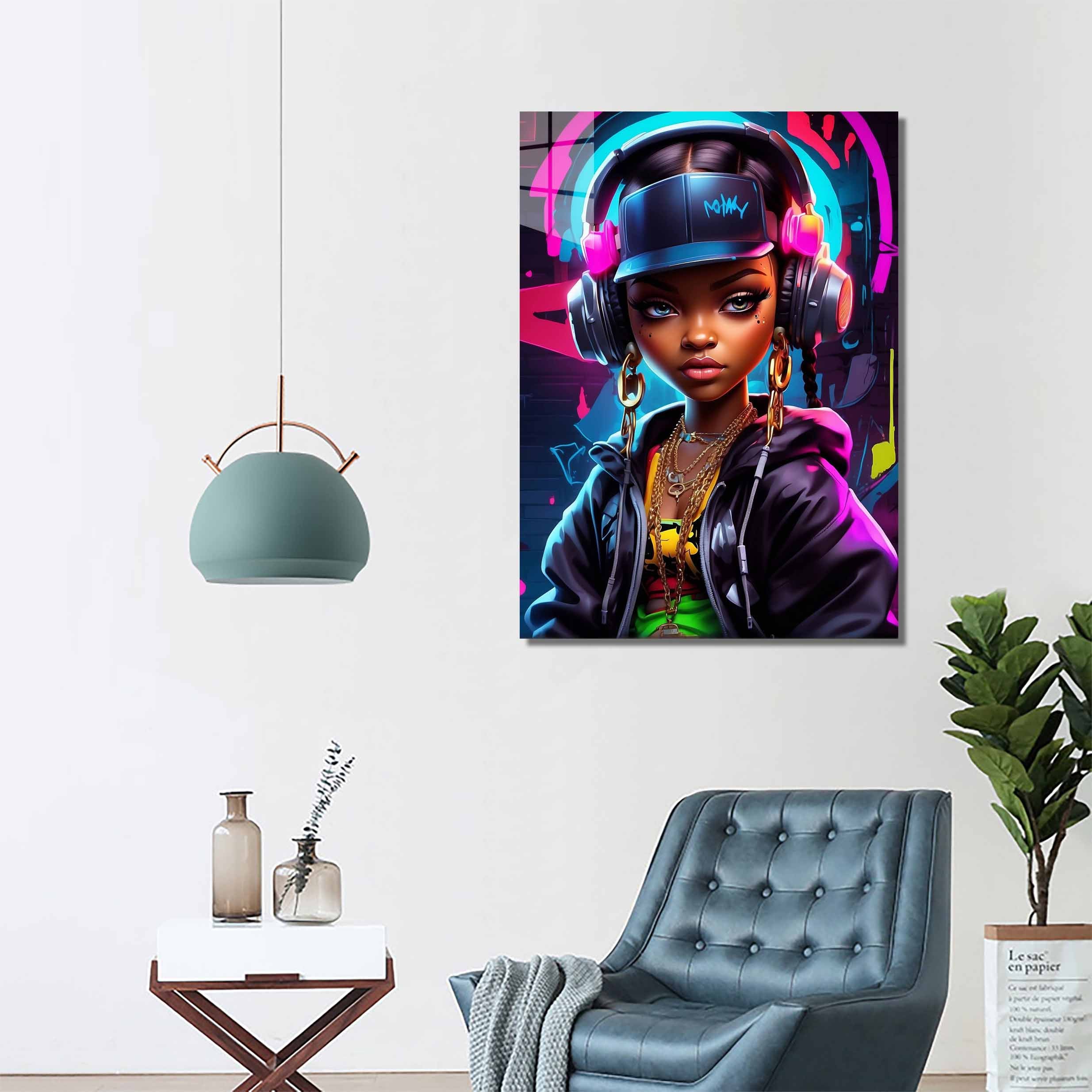 Urban Style - Female-rtwork by @Vivid Art Studios