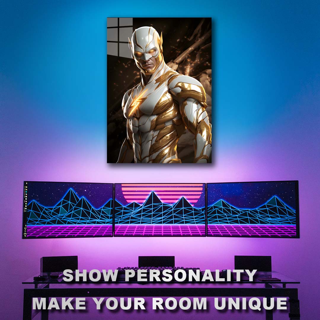 White & Gold Flash