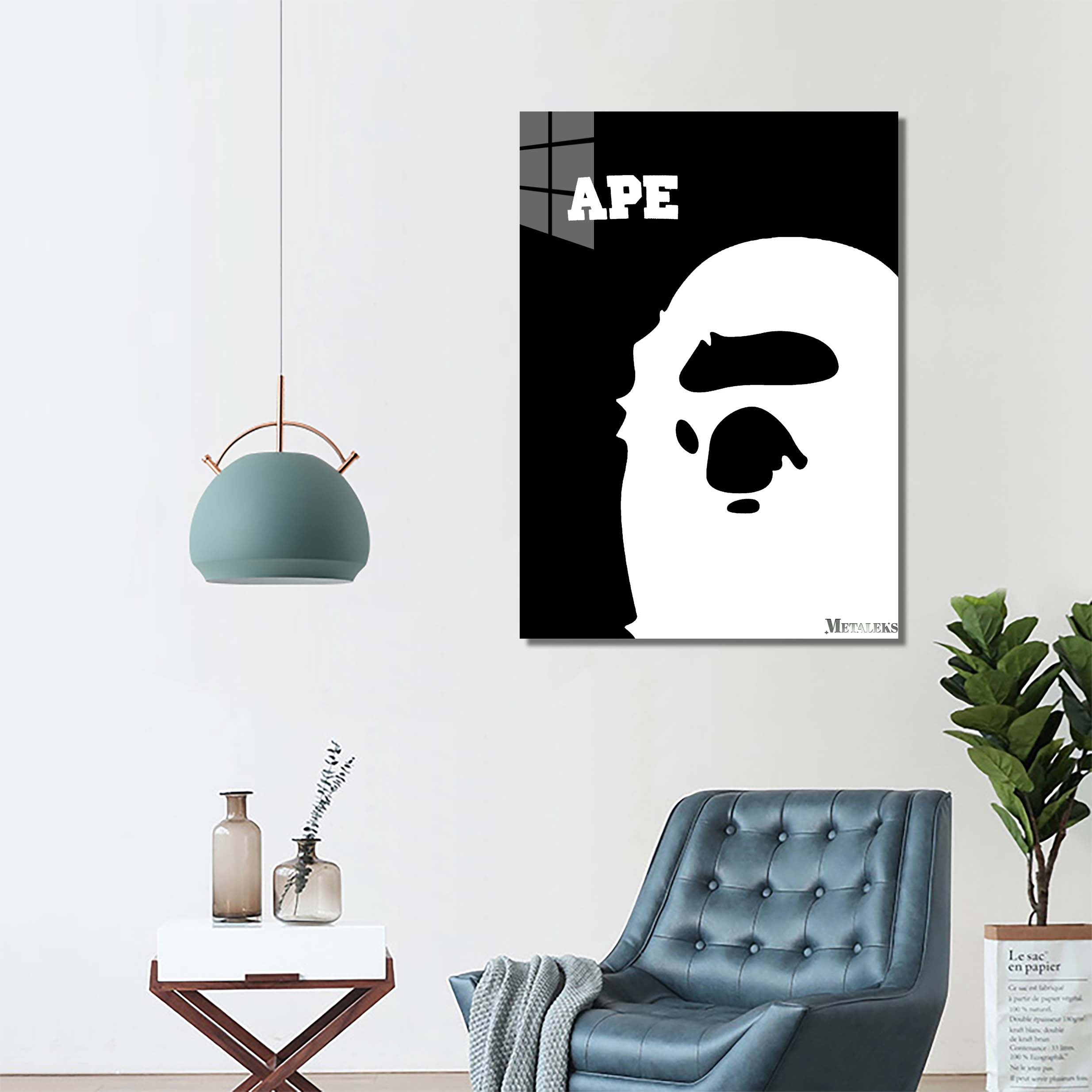 hypebeast ape black white