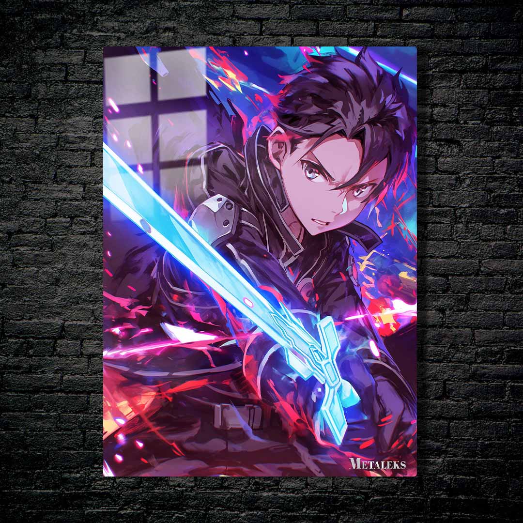 sword art oline kirito neon