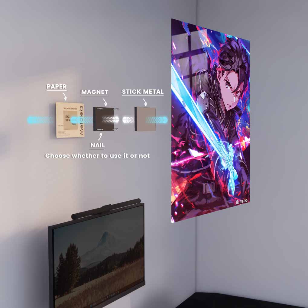 sword art oline kirito neon