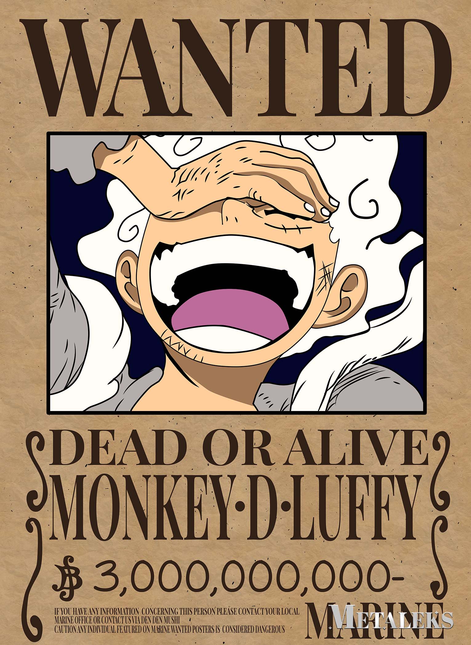 wanted luffy gear fifth