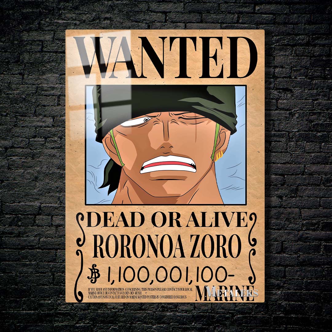 wanted zoro one piece