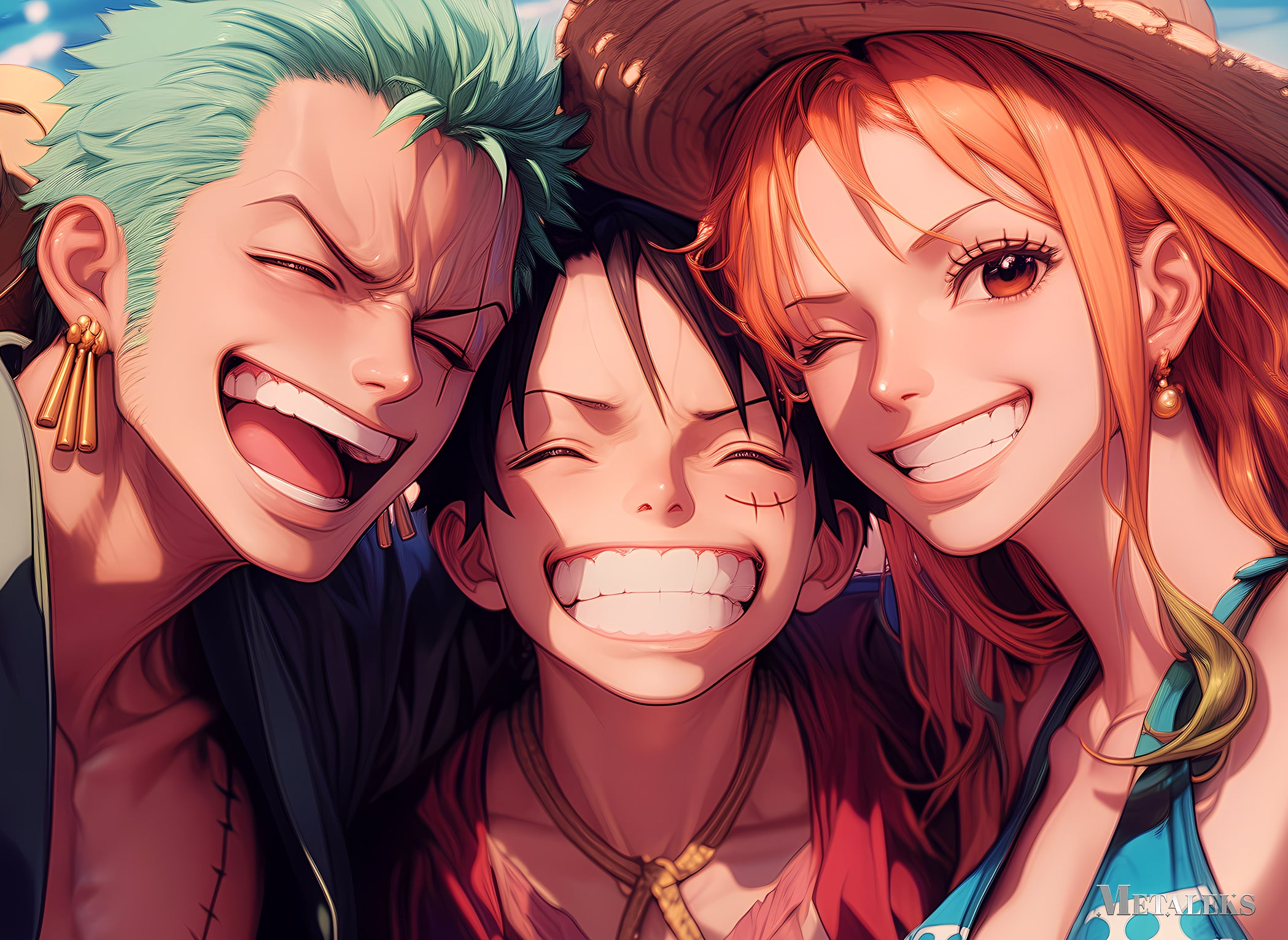 AE012 One Piece ~ Zoro, Luffy and Nami