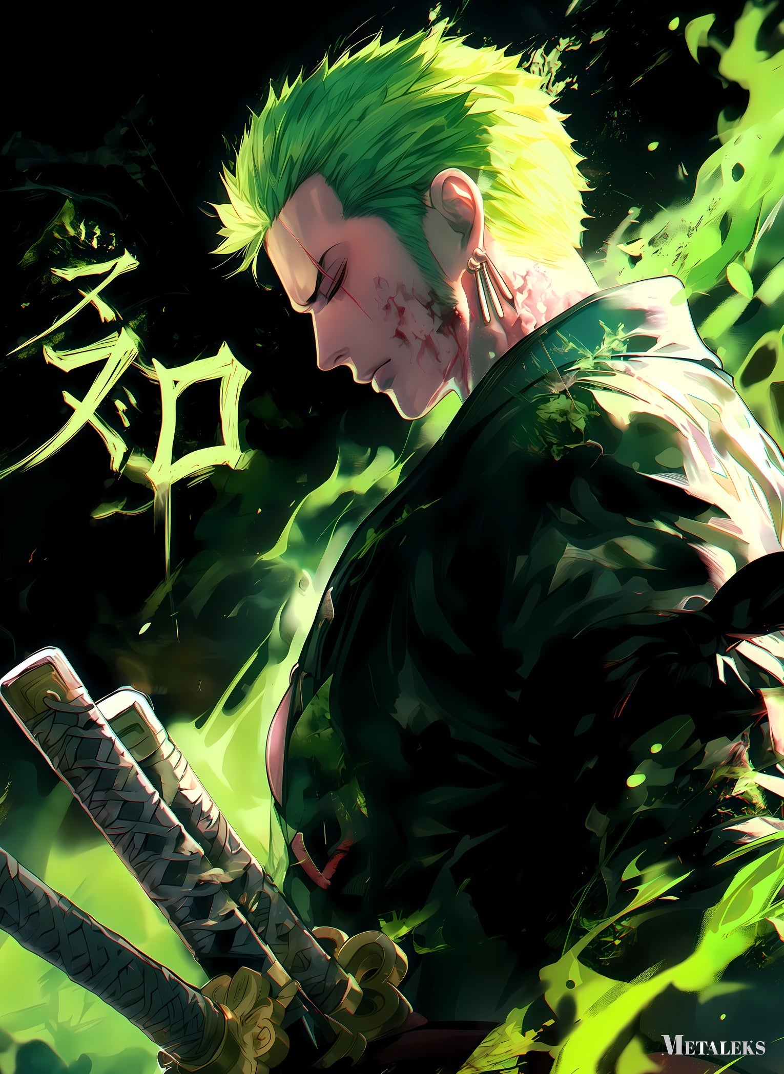 AE019 Roronoa Zoro Neon ~ One Piece