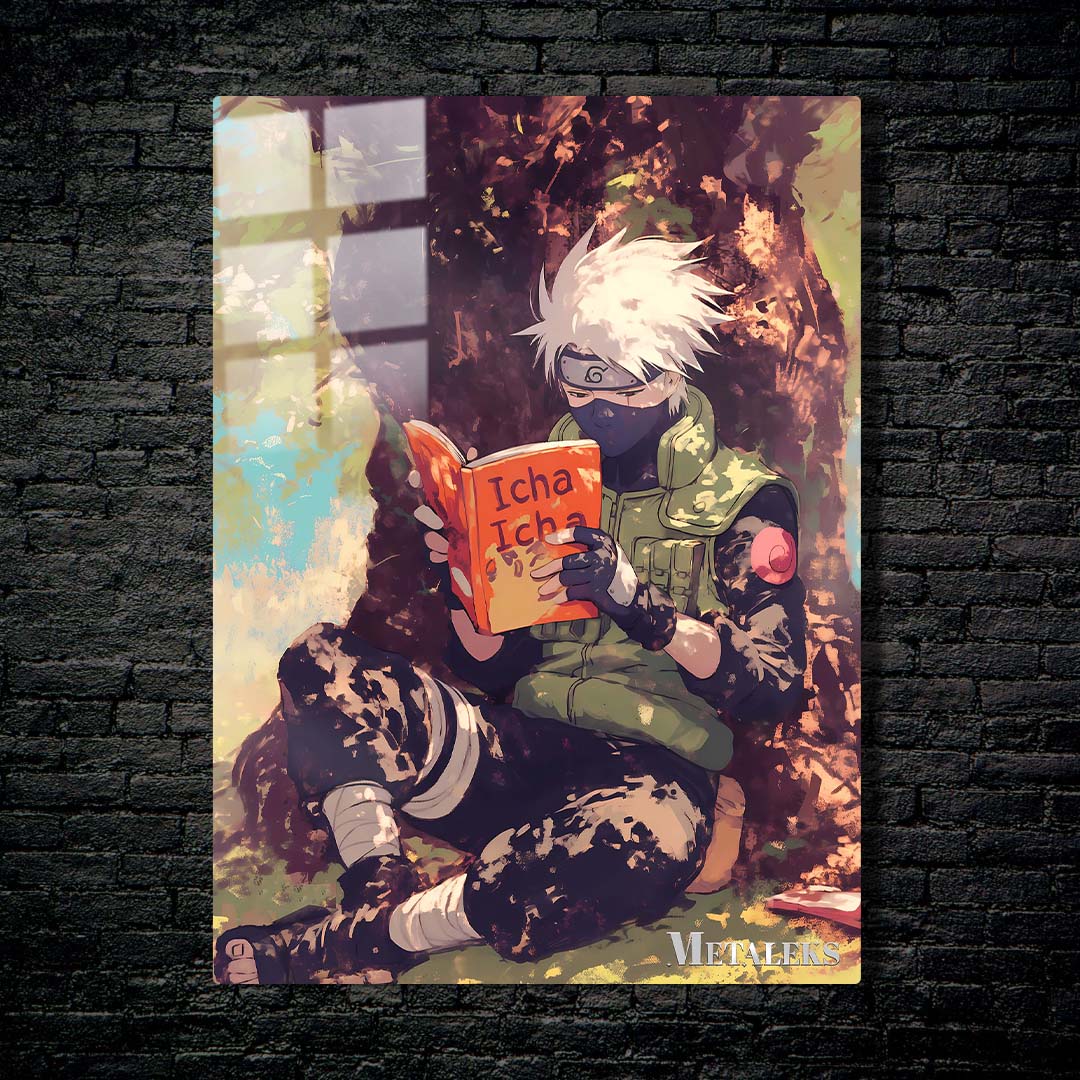 AE040 Kakasi is reading a novel ~ Anime Naruto