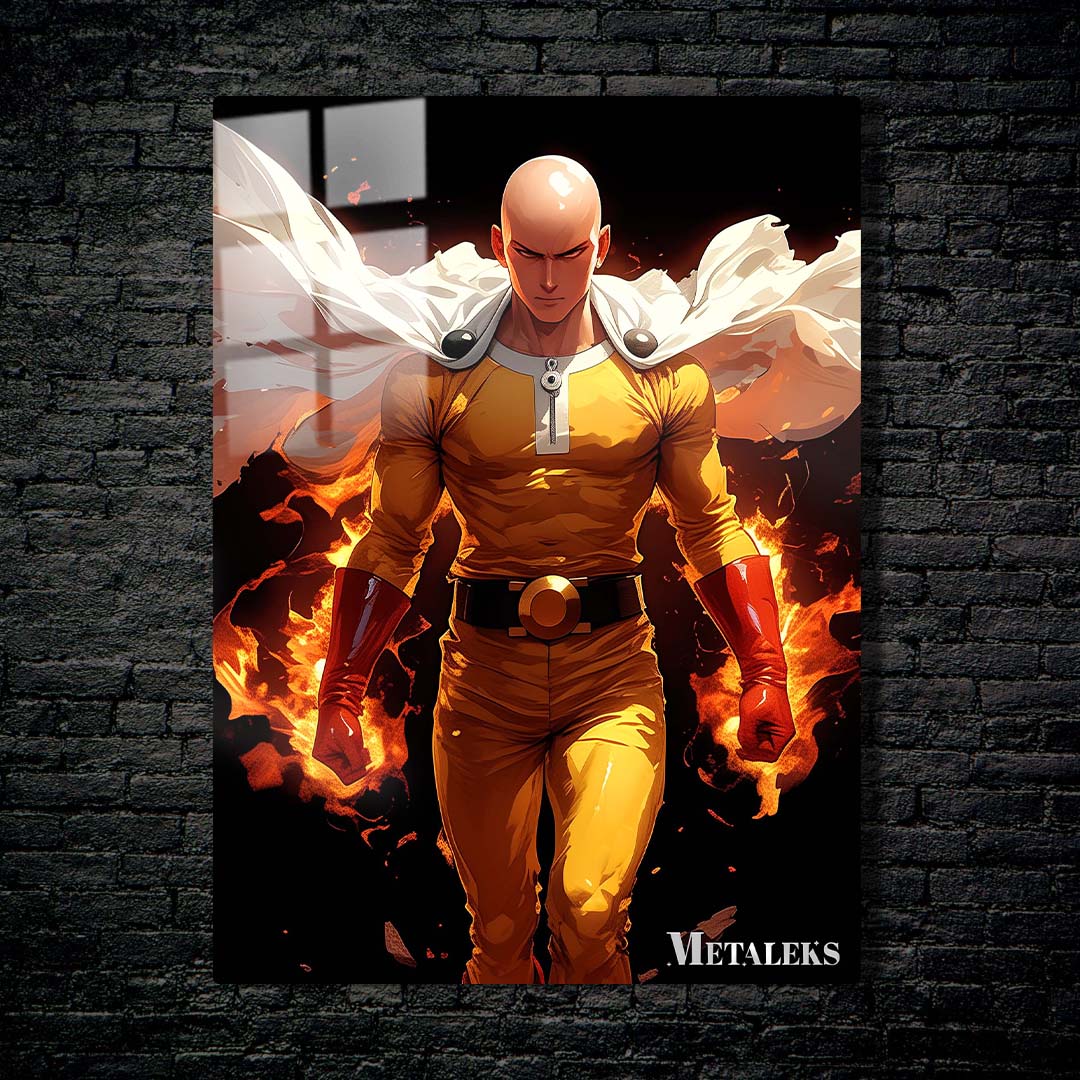 AE045 Saitama On Fire ~ Anime One Punch Man