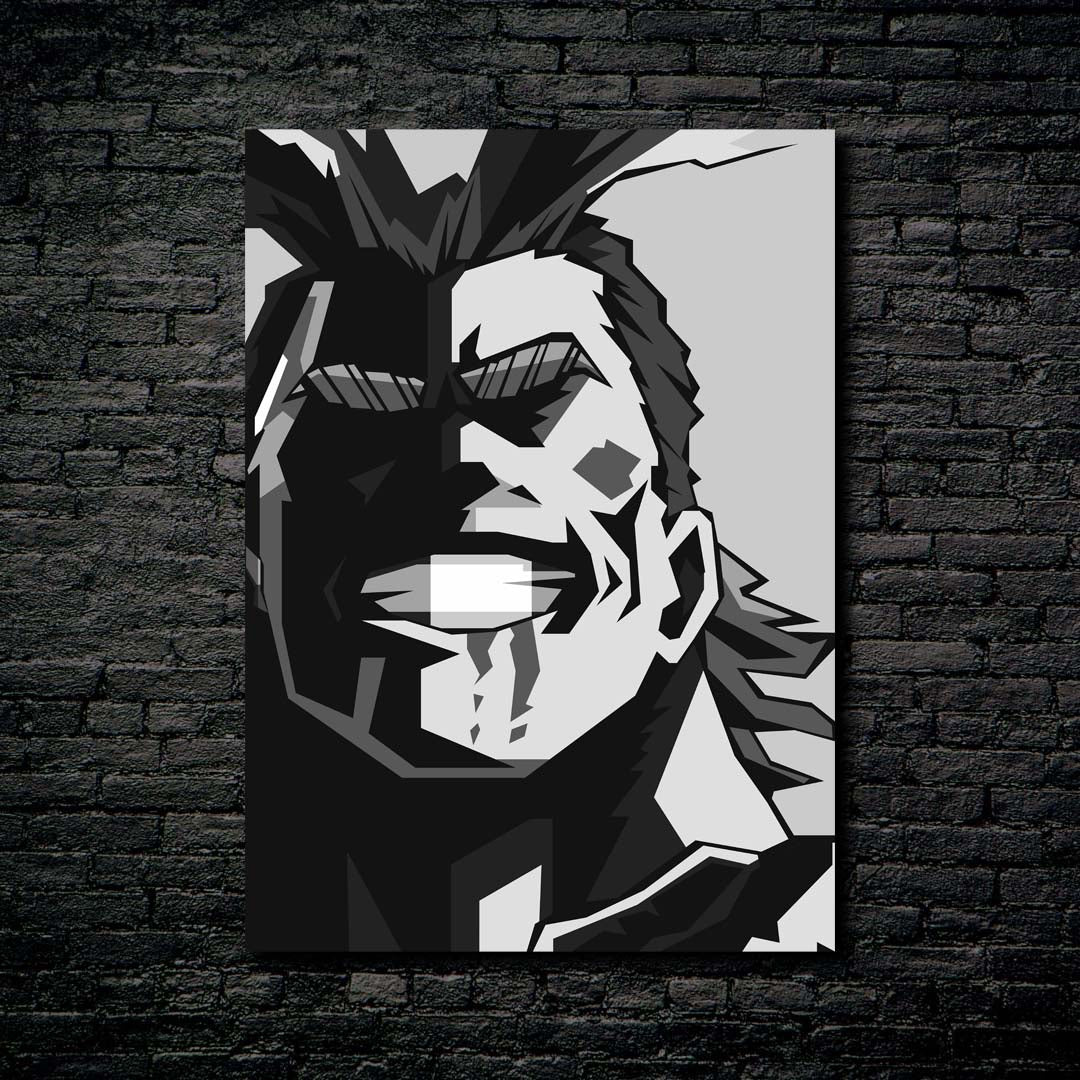 All Might Black White