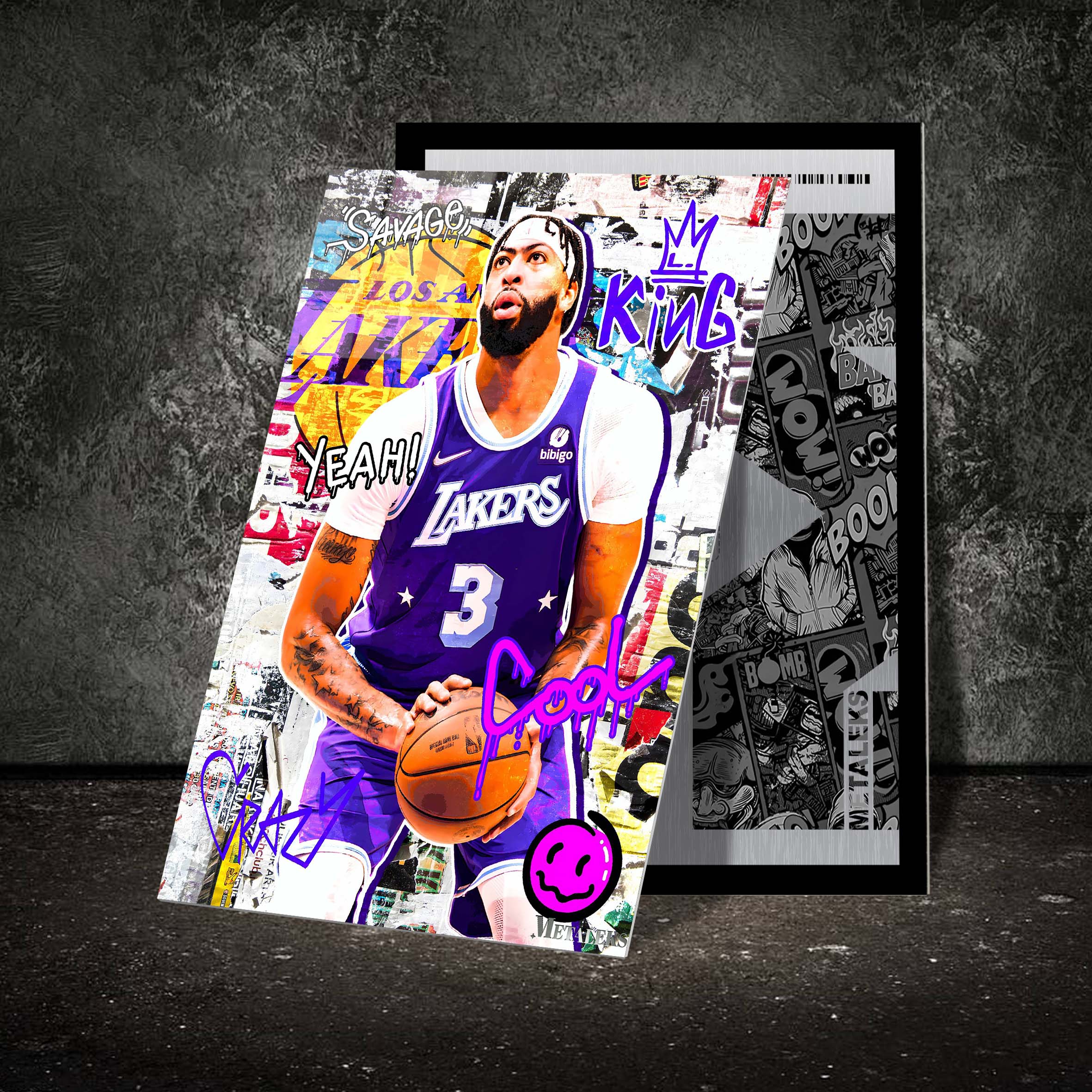 Anthony Davis LA Lakers , Grapffiti