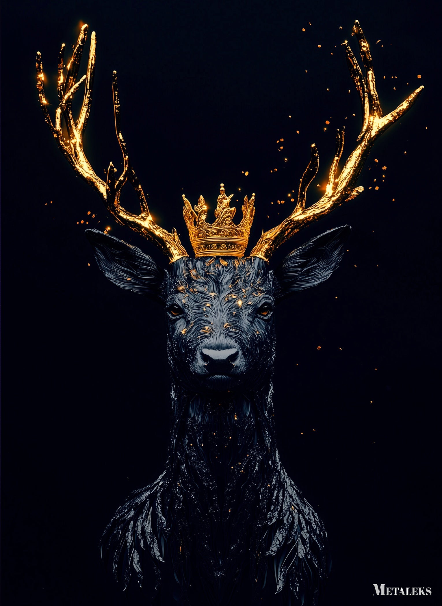 BO0016 King Goldern Deer   H091825