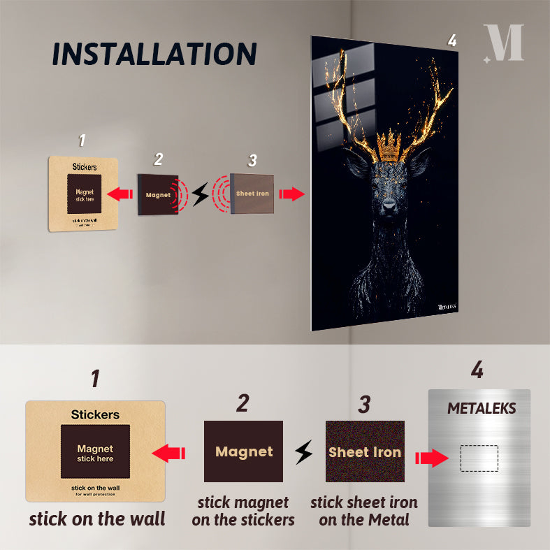 BO0016 King Goldern Deer   H091825