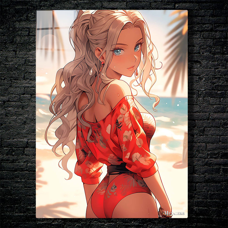 Blonde Girl at Beach