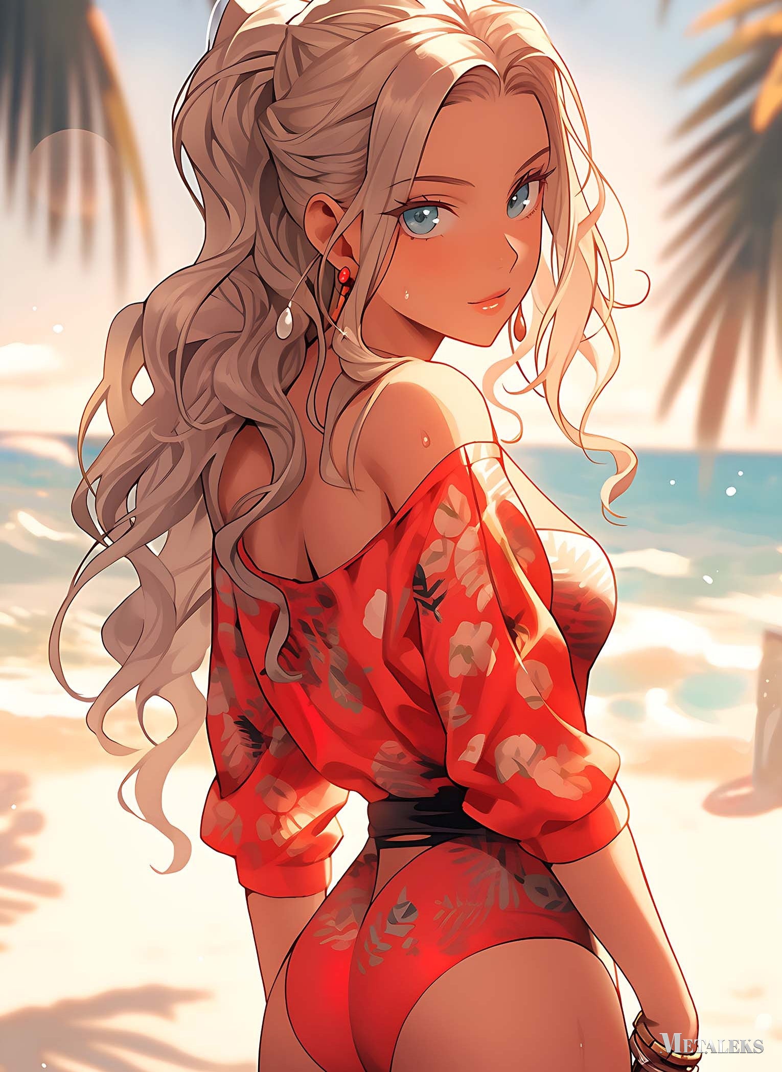 Blonde Girl at Beach