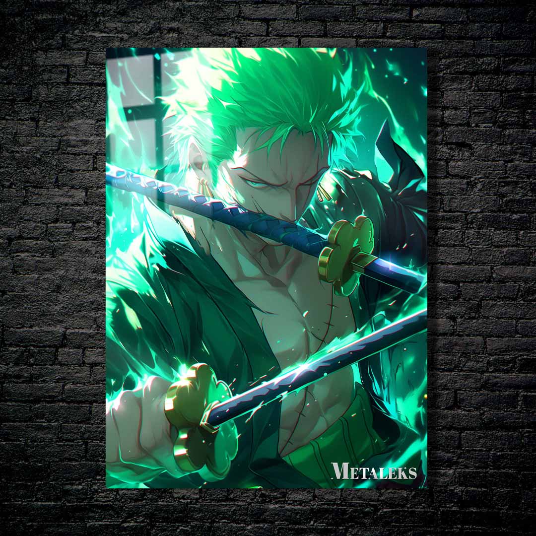 D039 - ZORO GREEN NEON AURA