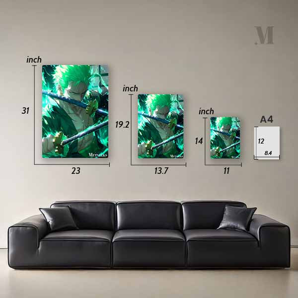D039 - ZORO GREEN NEON AURA
