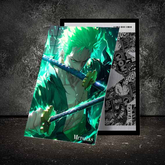 D039 - ZORO GREEN NEON AURA