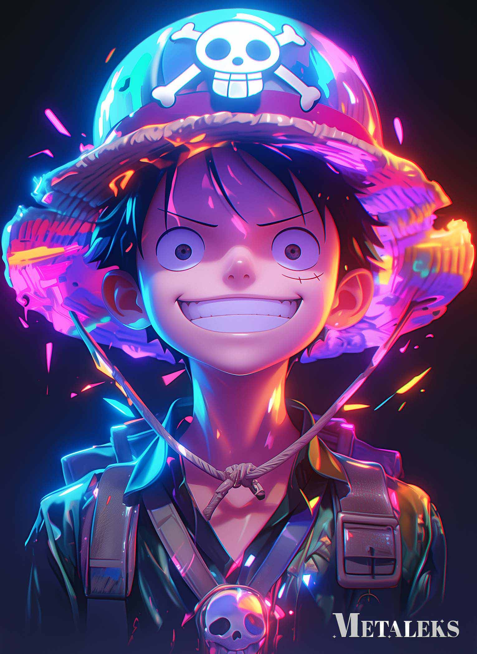D091 - LUFFY NEON