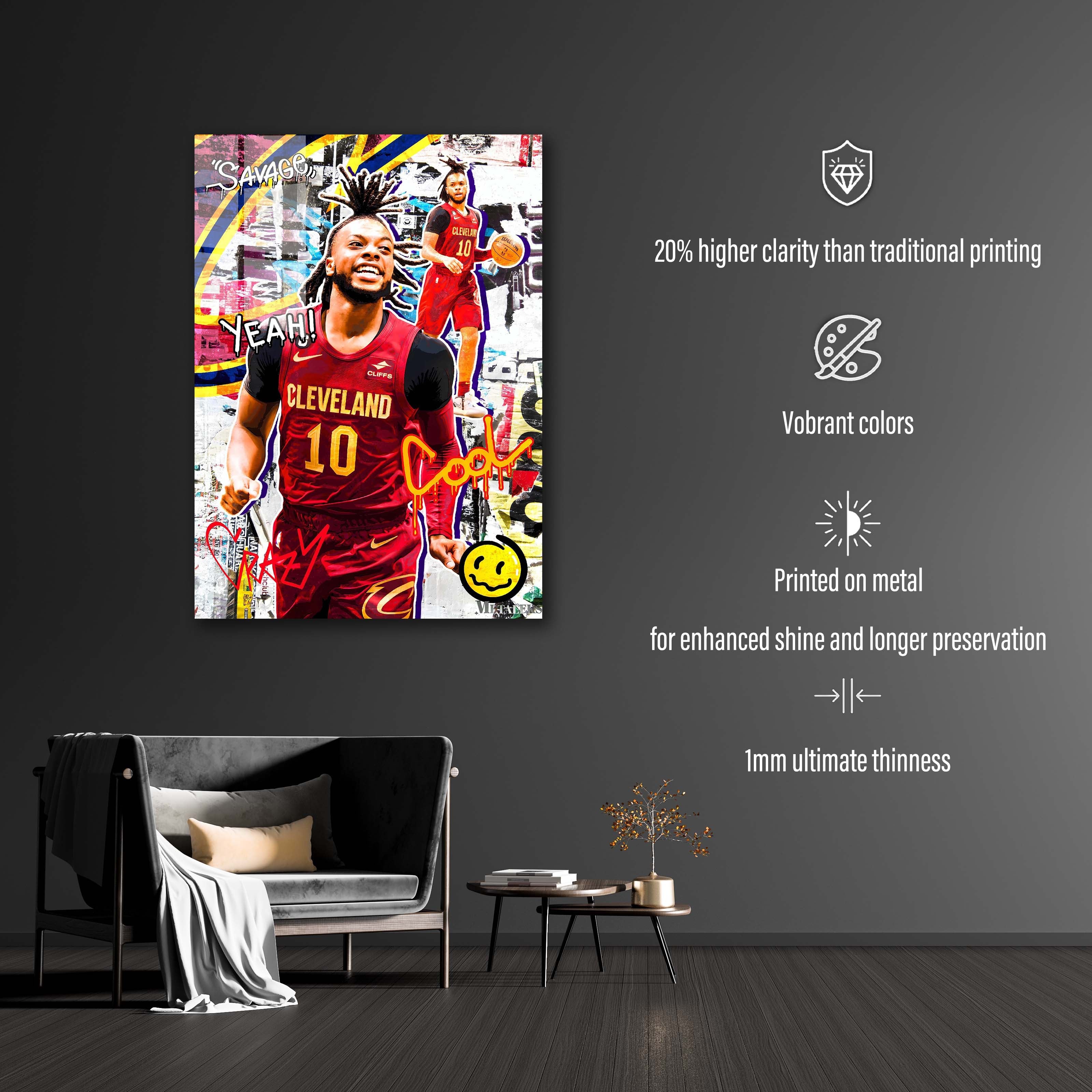 Darius Garland Cleveland Cavaliers , Grapffiti