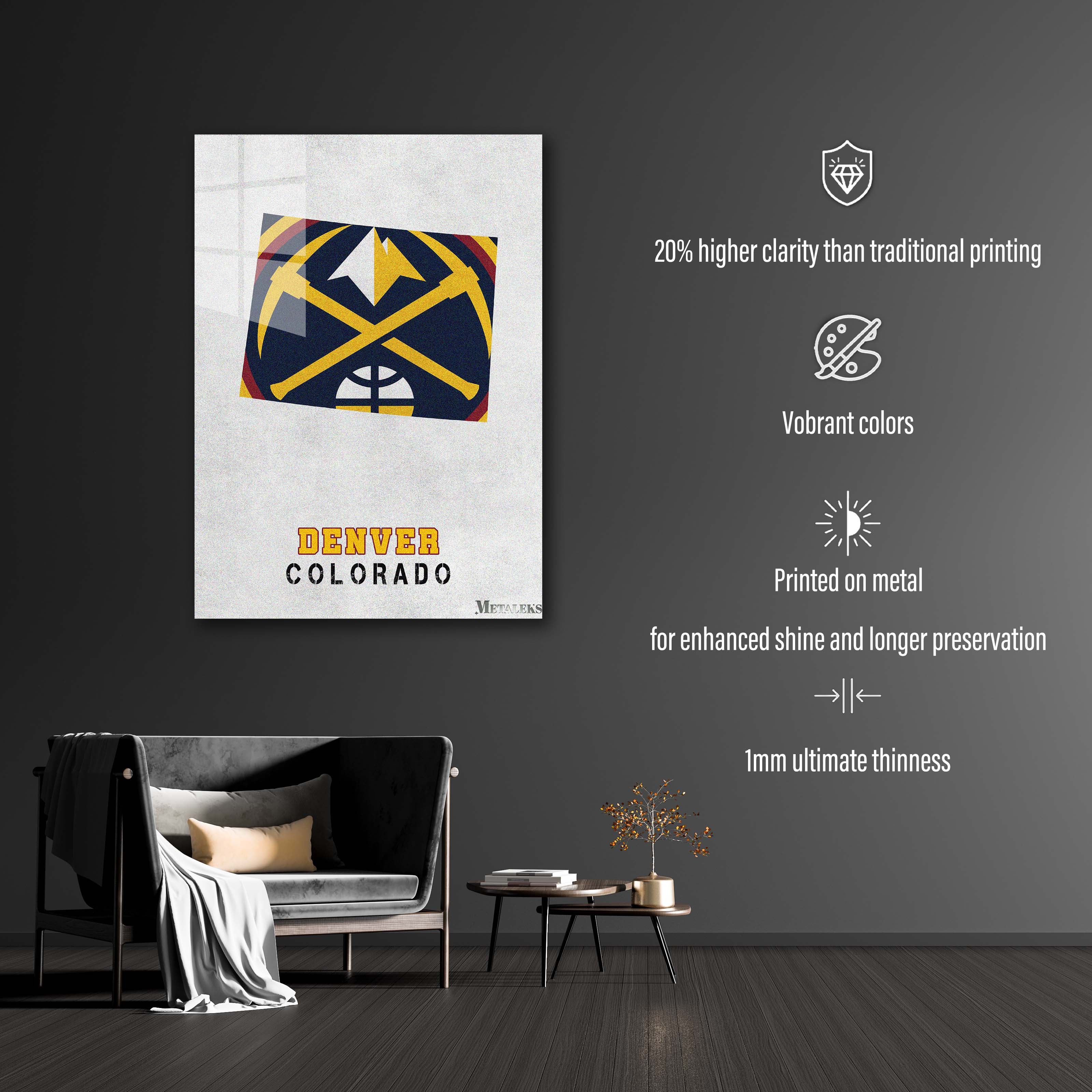 Denver Nuggets Denver Colorado State map