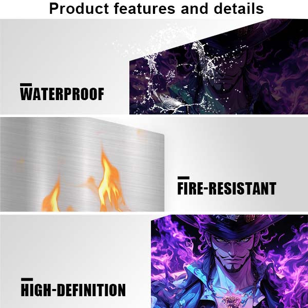 Dracule Mihawk Purpel Flame | Anime One Piece