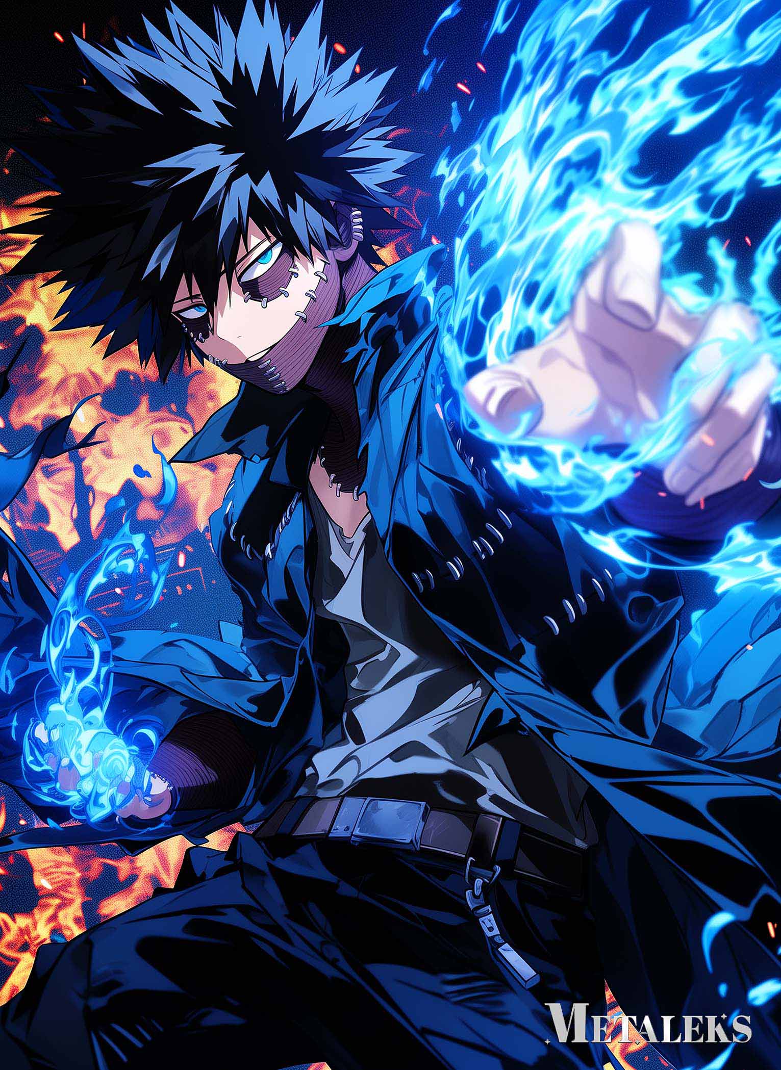 GE0184 Dabi Blue Fire   My Hero Academia