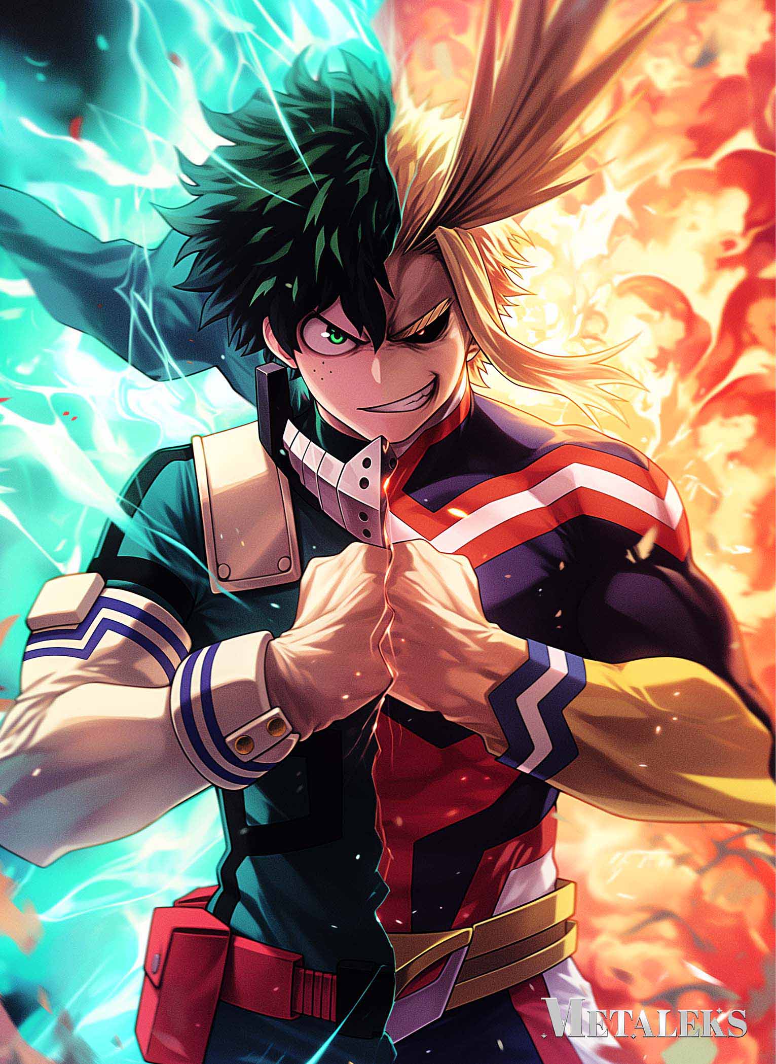 GE0185 Izuku Midoriya And All Might   My Hero Academia